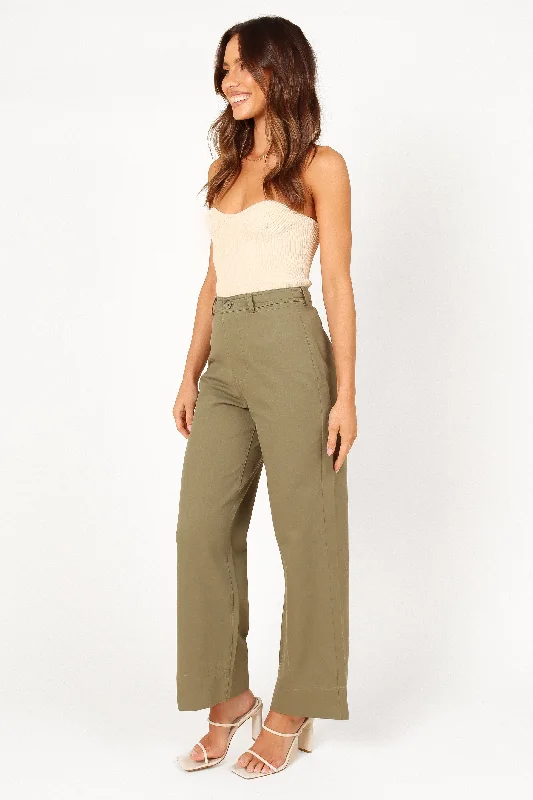 Women's Vintage Clothes Lawrence Pant - Olive Green