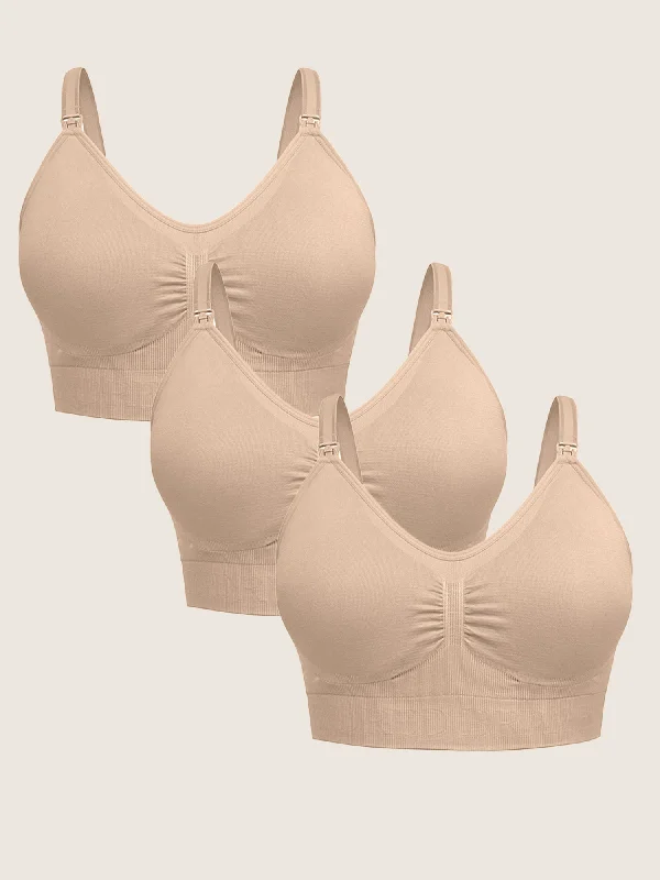 Women's Resort Garments Wash Wear Spare® Nursing Bra Pack | Beige