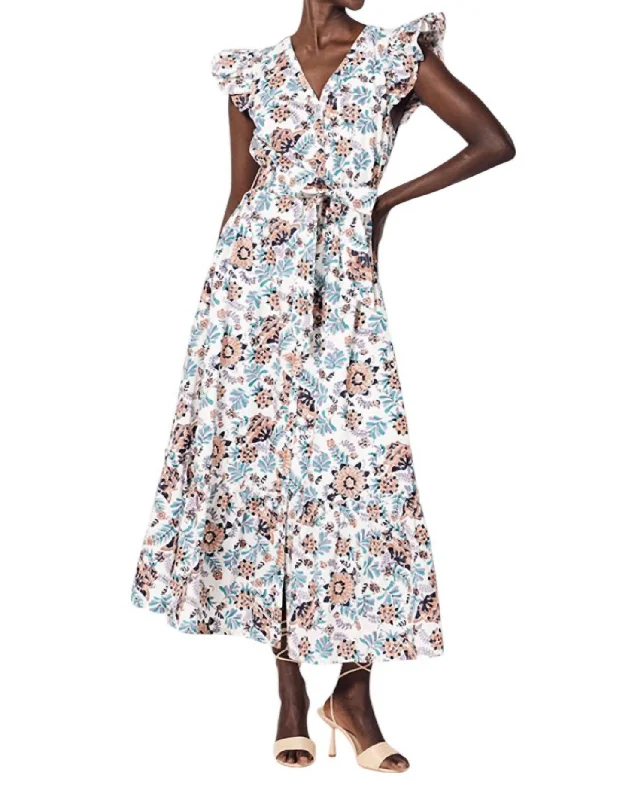 Chic Style, Always In Vogue Noricel Ankle Dress In Miramonte Print