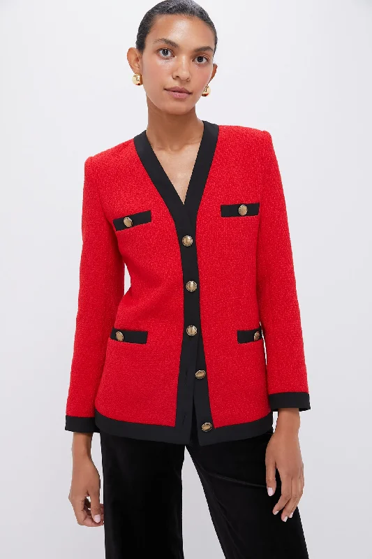 Elegant Clothing For Women Red Lenore Jacket