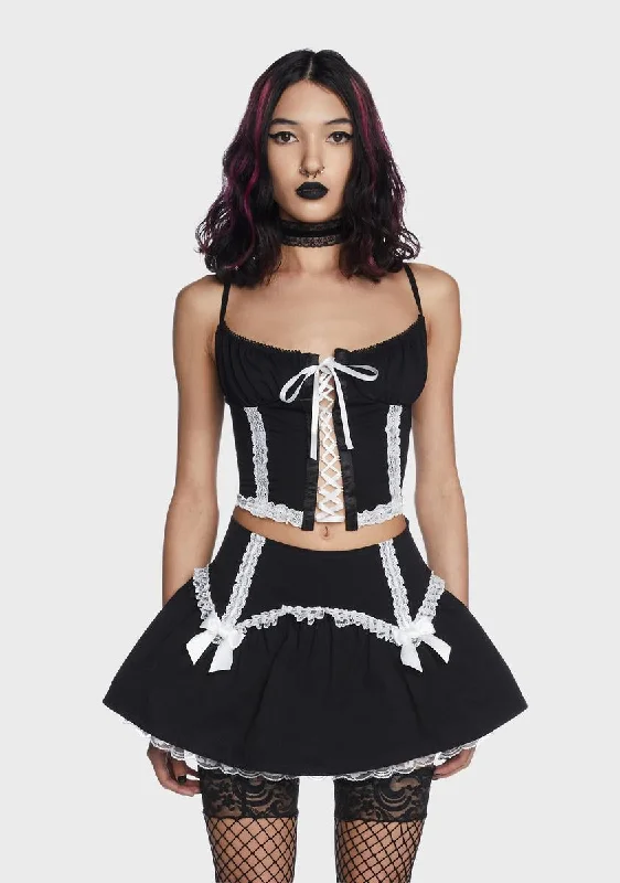 Women's Clothes Holy Devious Doll Lace Bustier Top