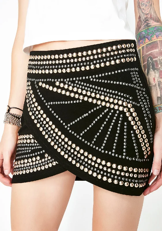 Women's Office Outfit Rock N' Roll Queen Mini Skirt