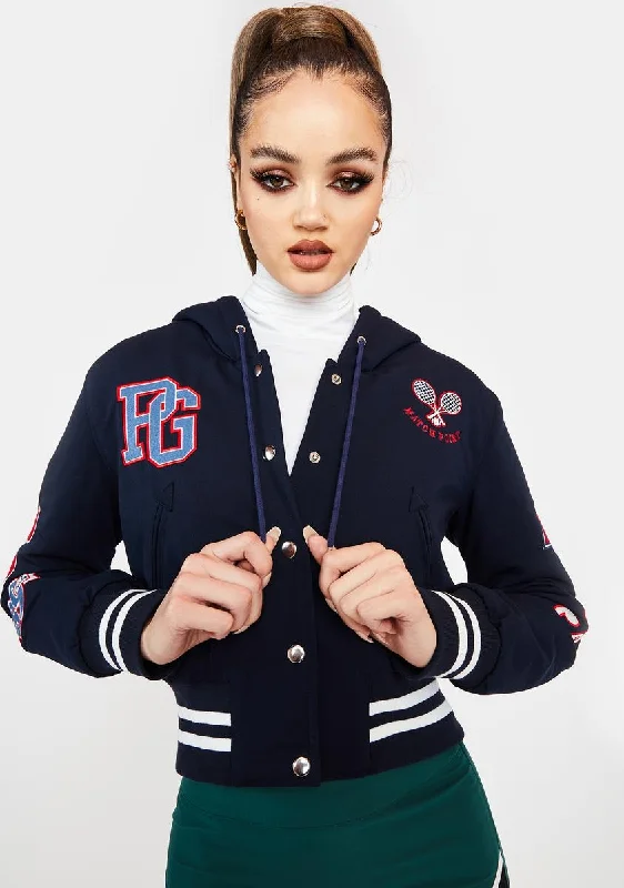 Women's Outerwear Apparel Meet Your Match Varsity Jacket