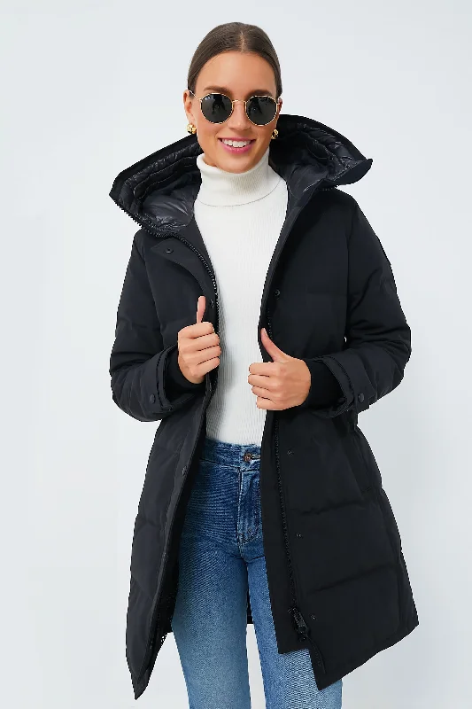 Affordable Women's Clothing Black Noir Black Disc Shelburne Parka