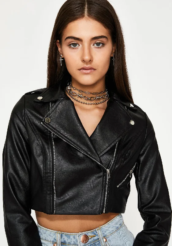 Women's Resort Attire Night Ride Or Die Moto Jacket