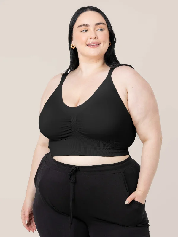 Plus-Size Women's Garments Nellie Sublime® Wireless Bra - Super Busty | Black