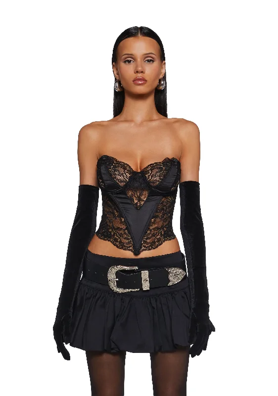 Women's Contemporary Clothing Vibe With Me Lace Bustier