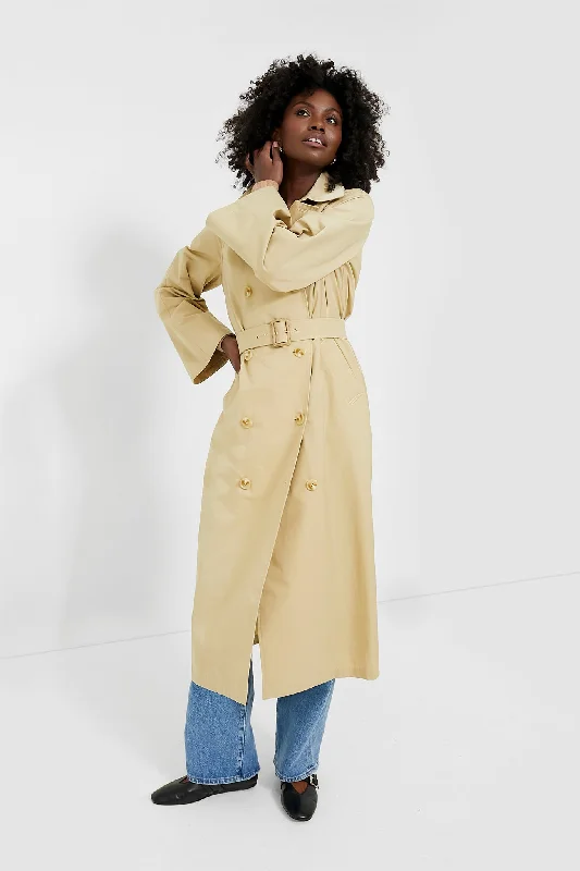 Women's Date Night Outfit Khaki Elaine Trench Coat