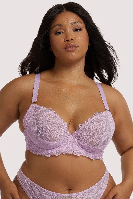 Modern Women's Apparel Lila Lilac Plunge Bra