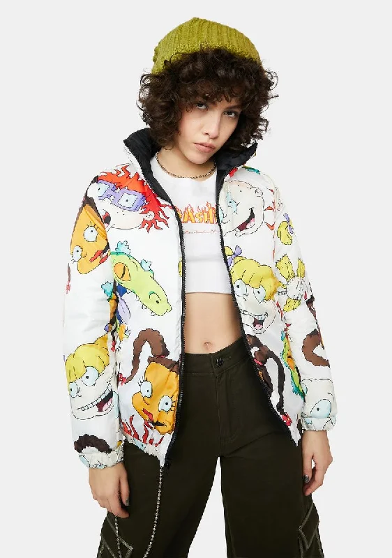 Comfortable Women's Clothing X Nickelodeon Reversible Puffer Jacket