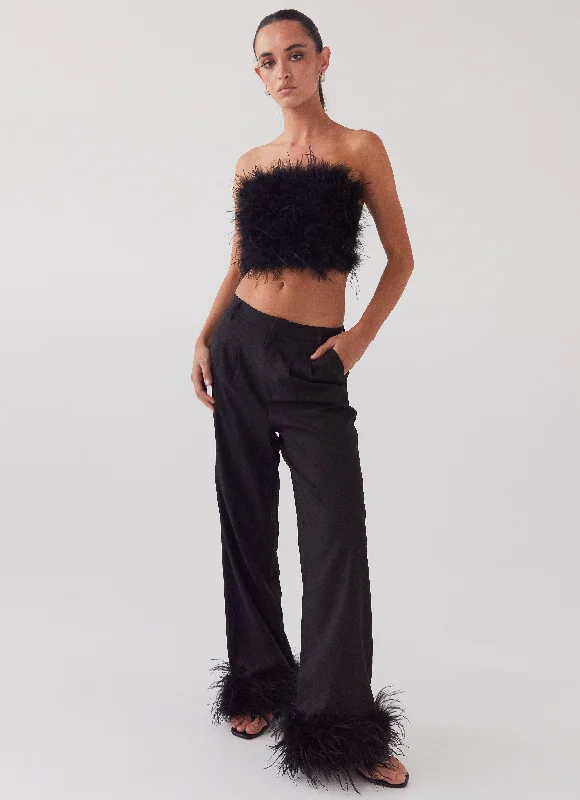 Women's Transitional Attire Shake It Off Feather Pants - Night