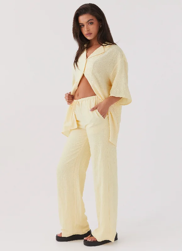 Women's Tops And Clothing The Good Days Pants - Lemon