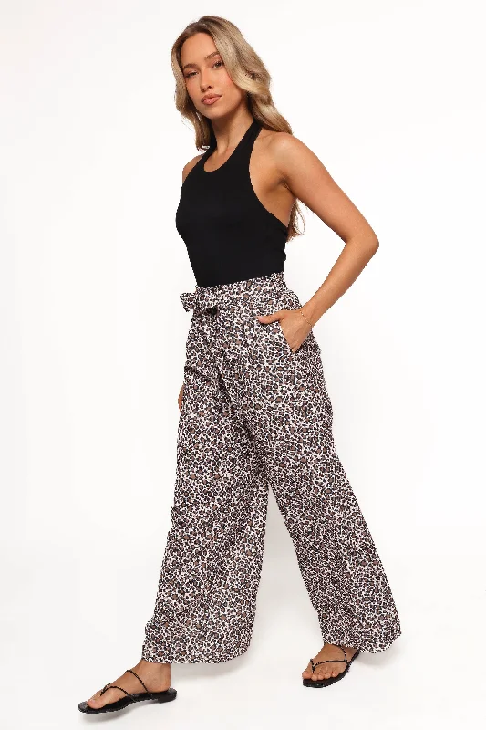 Modern Women's Attire Florencia Pant - Leopard