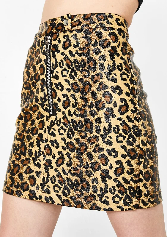 Women's Clothes For Work Lynx Leopard Skirt