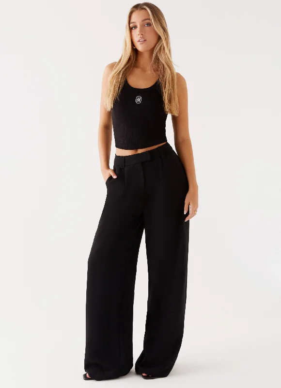 Women's Night-Out Clothes Midnight City Suit Pants - Black