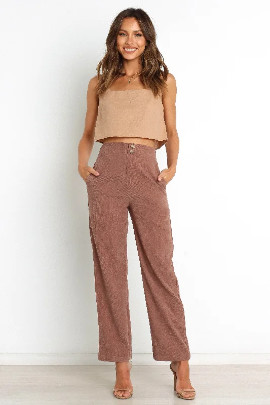 Women's Fashion-Forward Apparel Springfield Pants - Brown