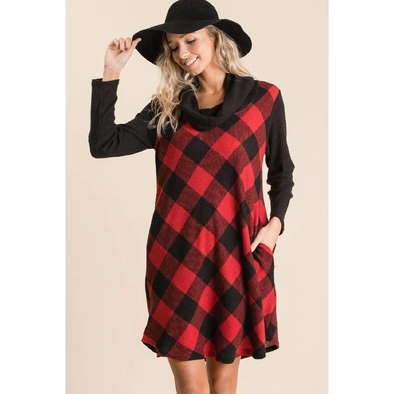 Sales For Clothes Buffalo Plaid Tartan Swing Dress