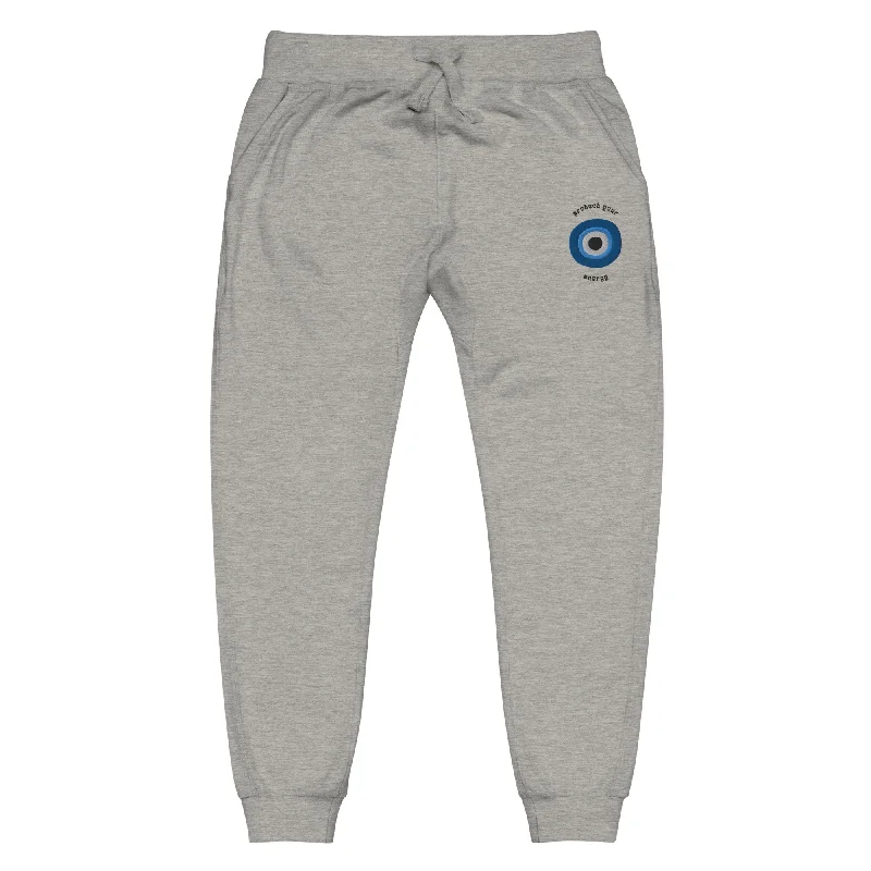 Women's Professional Apparel Hot Girl Evil Eye Fleece Embroidered Sweatpants