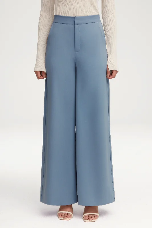 Women's Clothes And Garments Essential Ultra Wide Leg Pants - Denim