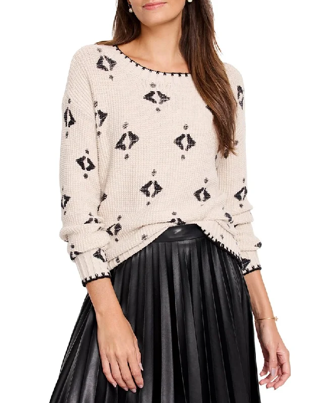 Women's Outfit For The Office NIC+ZOE Printed Texture Sweater