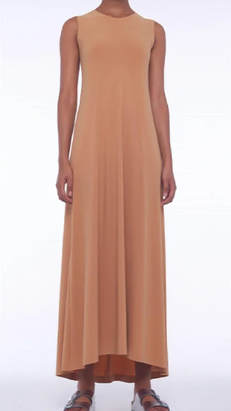 Daily Deals Long Swing Dress In Nude