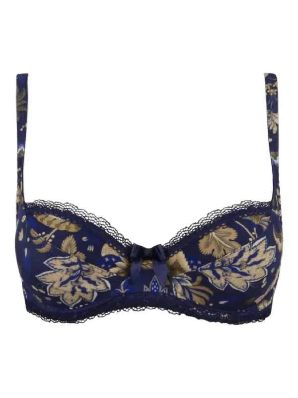 Women's Classic Attire Magie Nature Tulip Bra In Navy/tan