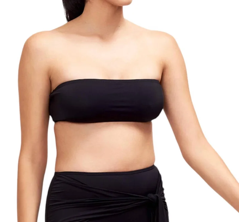 Women's Casual Attire Giovanna Bandeau Bikini Top In Black