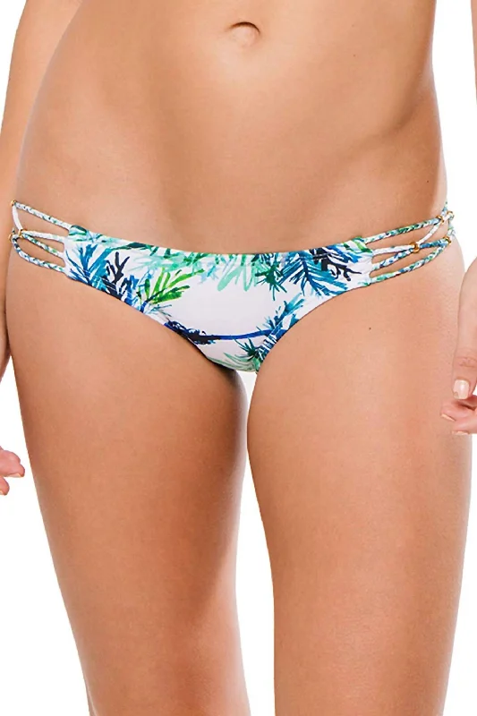 Chic Clothing For Women Women Palms Tab Side Brazilian Hipster Bikini Bottom Swimwear Palm