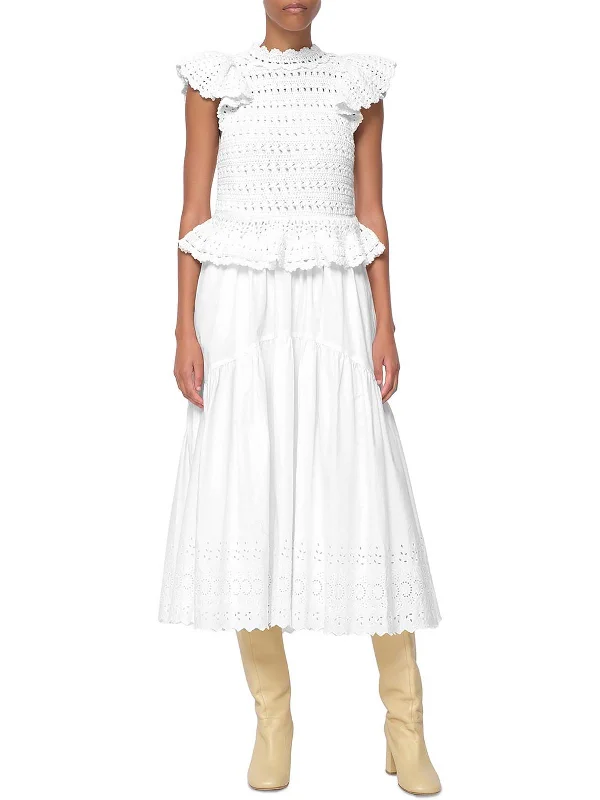 Special Offers, Don't Miss Rylee Womens Eyelet Daytime Two Piece Dress