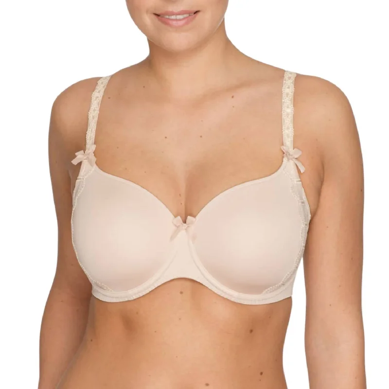 Women's Chic Outerwear Garments Twist A La Folie Padded Balcony Bra In Caffe Latte