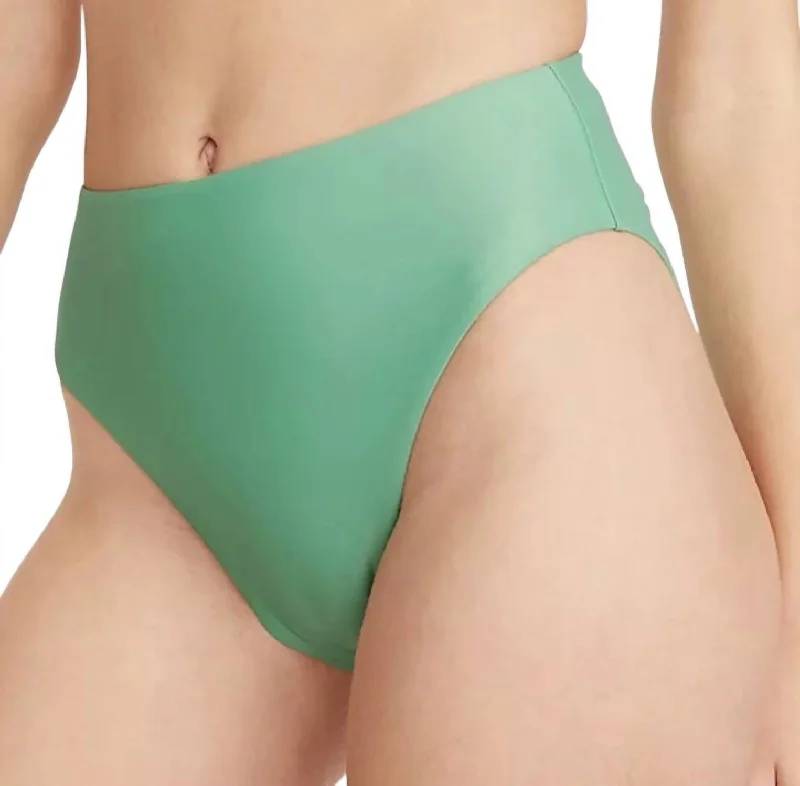 Formal Outfit For Women High Rise Bikini Bottom In Light Green