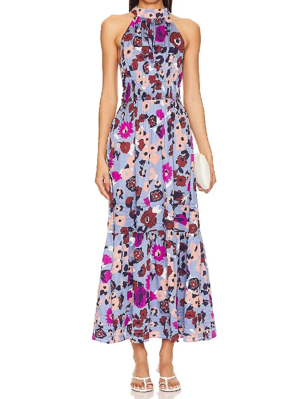 Budget Friendly Fashion Iman Ankle Dress In Waterlily Printed