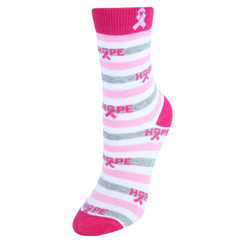 Women's Everyday Clothes Women's Breast Cancer Awareness Hope Novelty Socks