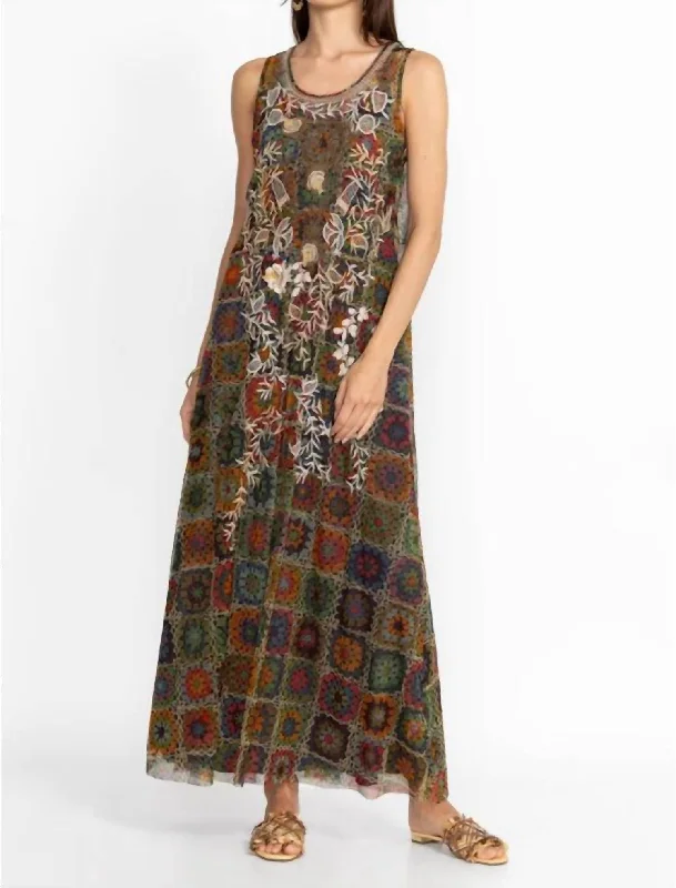 Bid Farewell To The Old Season Bitola Mesh Dress In Multi