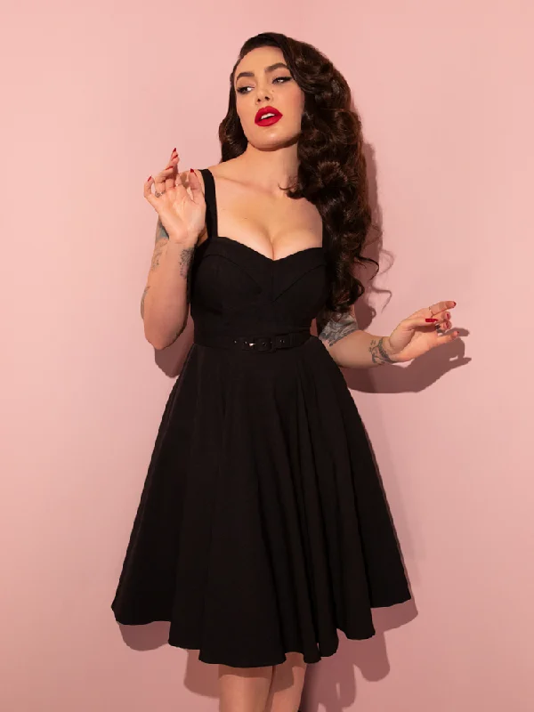 Mega Sale PRE-ORDER - NEW FIT - Maneater Swing Dress in Black - Vixen by Micheline Pitt