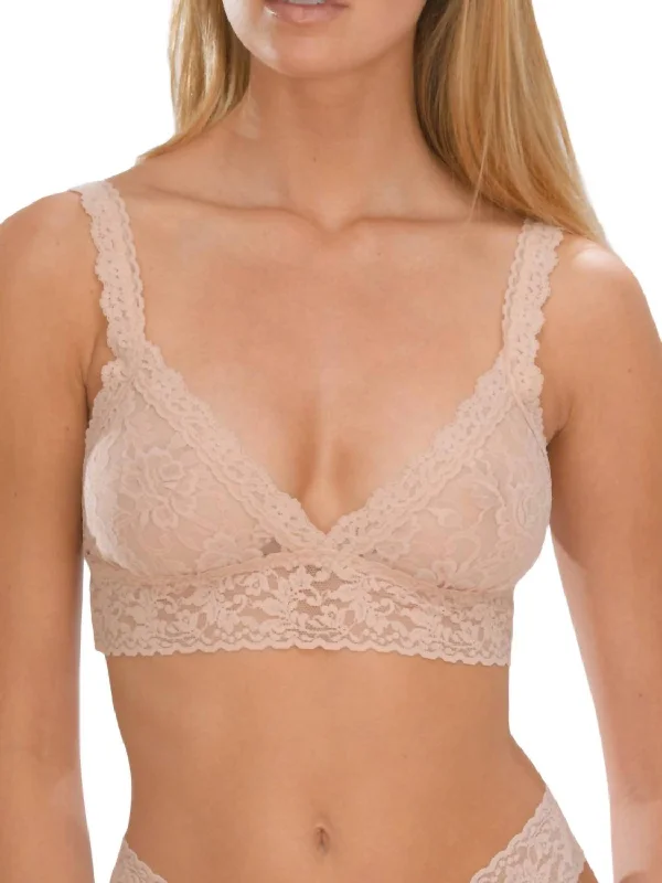 Formal Attire For Women Signature Lace Corssover Bralette In Chai