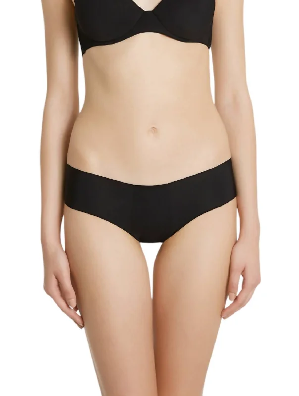 Women's Elegant Garments Women's Black Cotton Full Cut Bikini