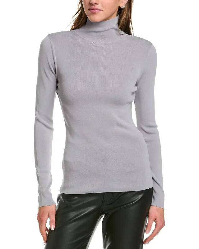 Women's Elegant Evening Attire BCBGMAXAZRIA Mock Neck Pullover