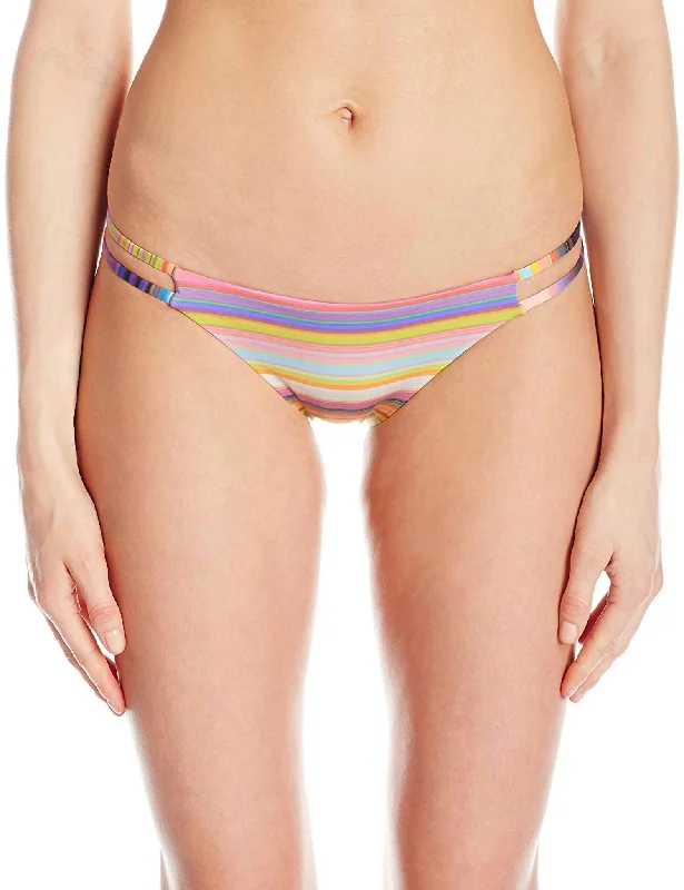 Women's Attire Women Sunset Reversible Gemini Full Bikini Bottom Swimsuit In Pink/multi