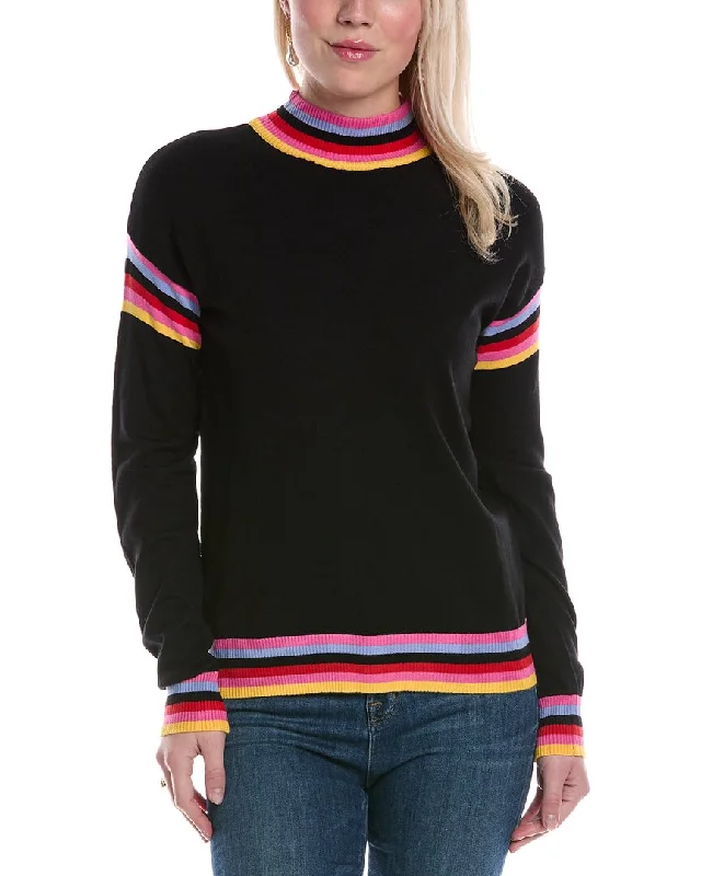 Women's Layered Outfit Joseph A. Mock Neck Sweater