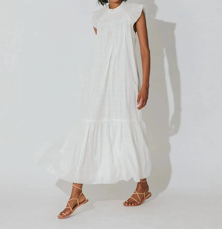 Trendy Boutiques Online Malta Ankle Dress In Ivory