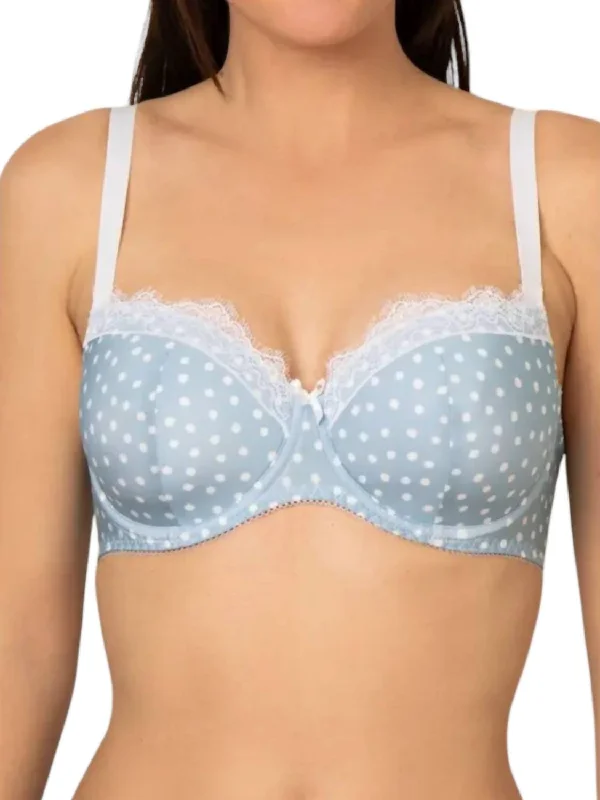 Women's Casual Garments Pois Sixties Tulip Bra In Bleu