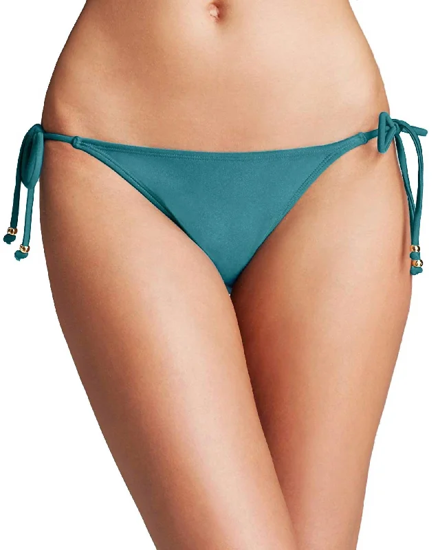 Women's Elegant Outfit Tourmaline Teeny Bikini Bottom In Teal