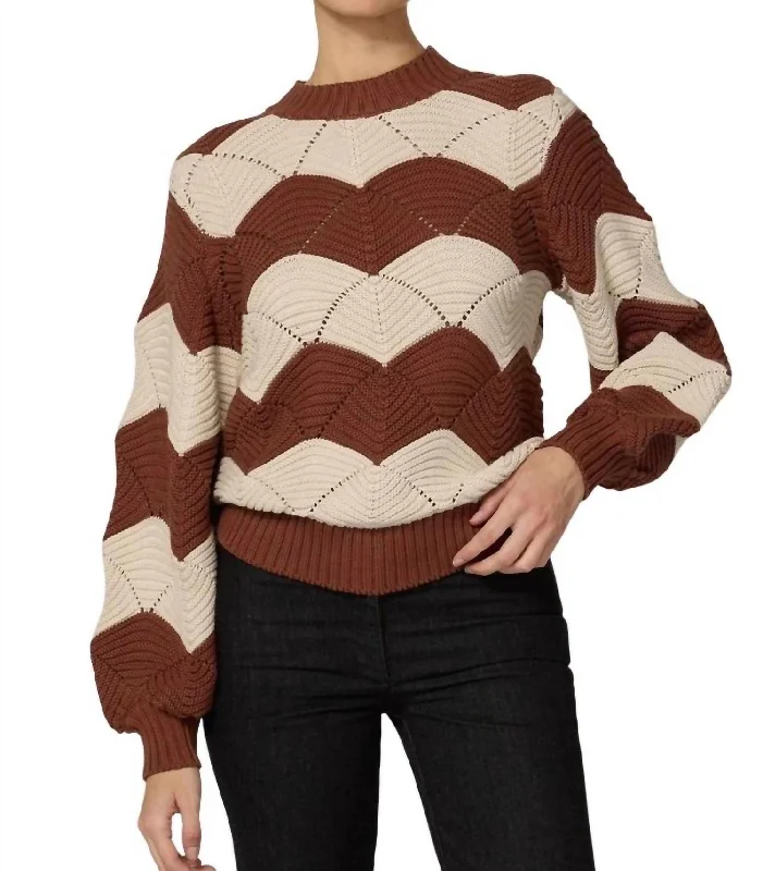 Women's Apparel Kori Sweater In Terracotta