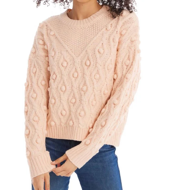 Charming Everyday Clothing For Women Esme Sweater In Blush