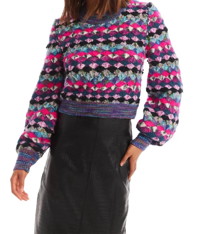 Women's Clothes Emerson Pullover Top In Jewel Box