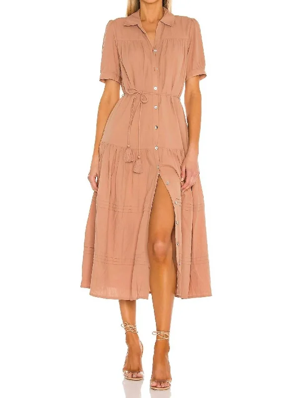 Flash Sale Now Peyton Ankle Dress In Tan