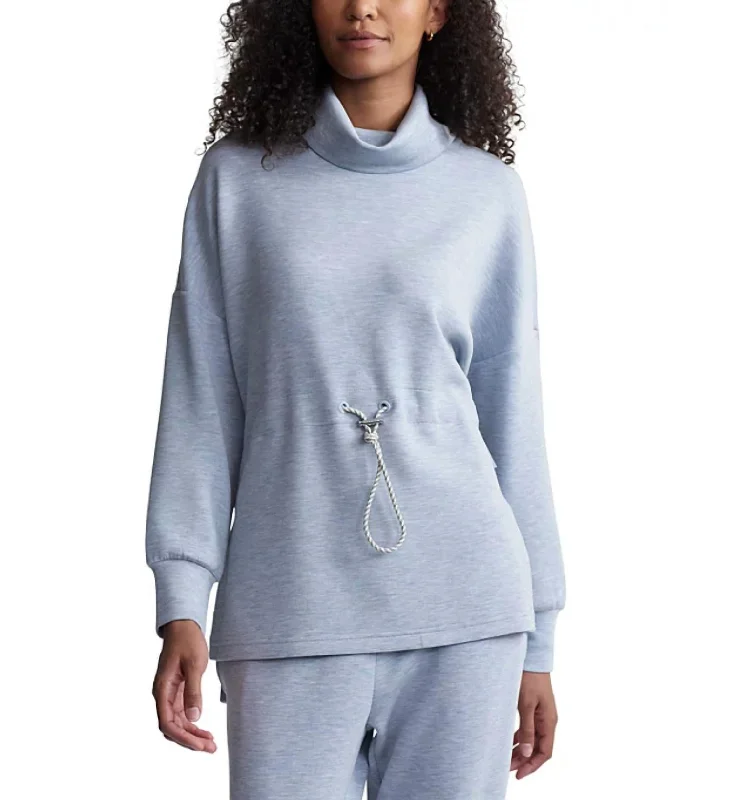 Timeless Women's Garments Freya Sweat In Mid Blue Marl