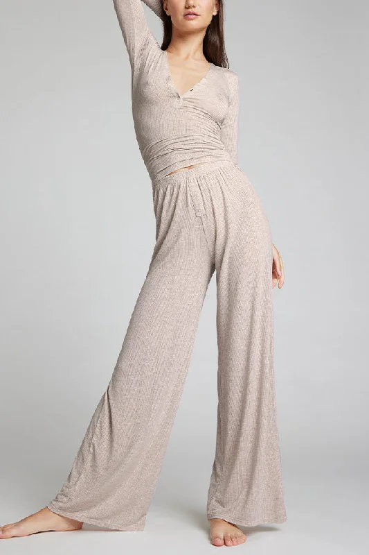 Women's Occasion Wear Apparel Whipped Track Pant in Sand