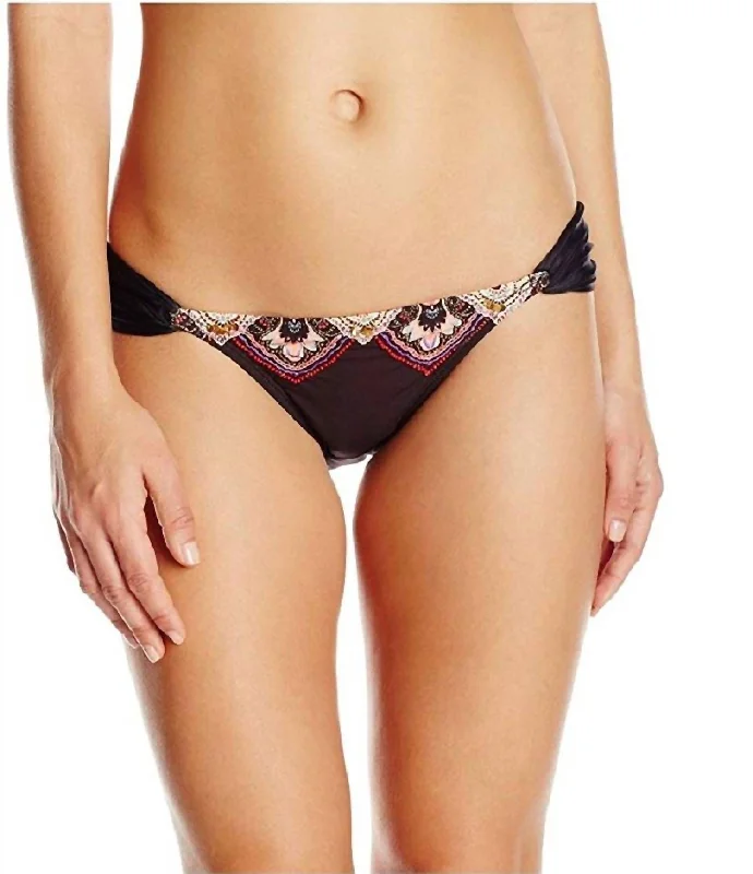 Women's Seasonal Garments San Sebastian Embroidered Teeny Bikini Bottom In Multi